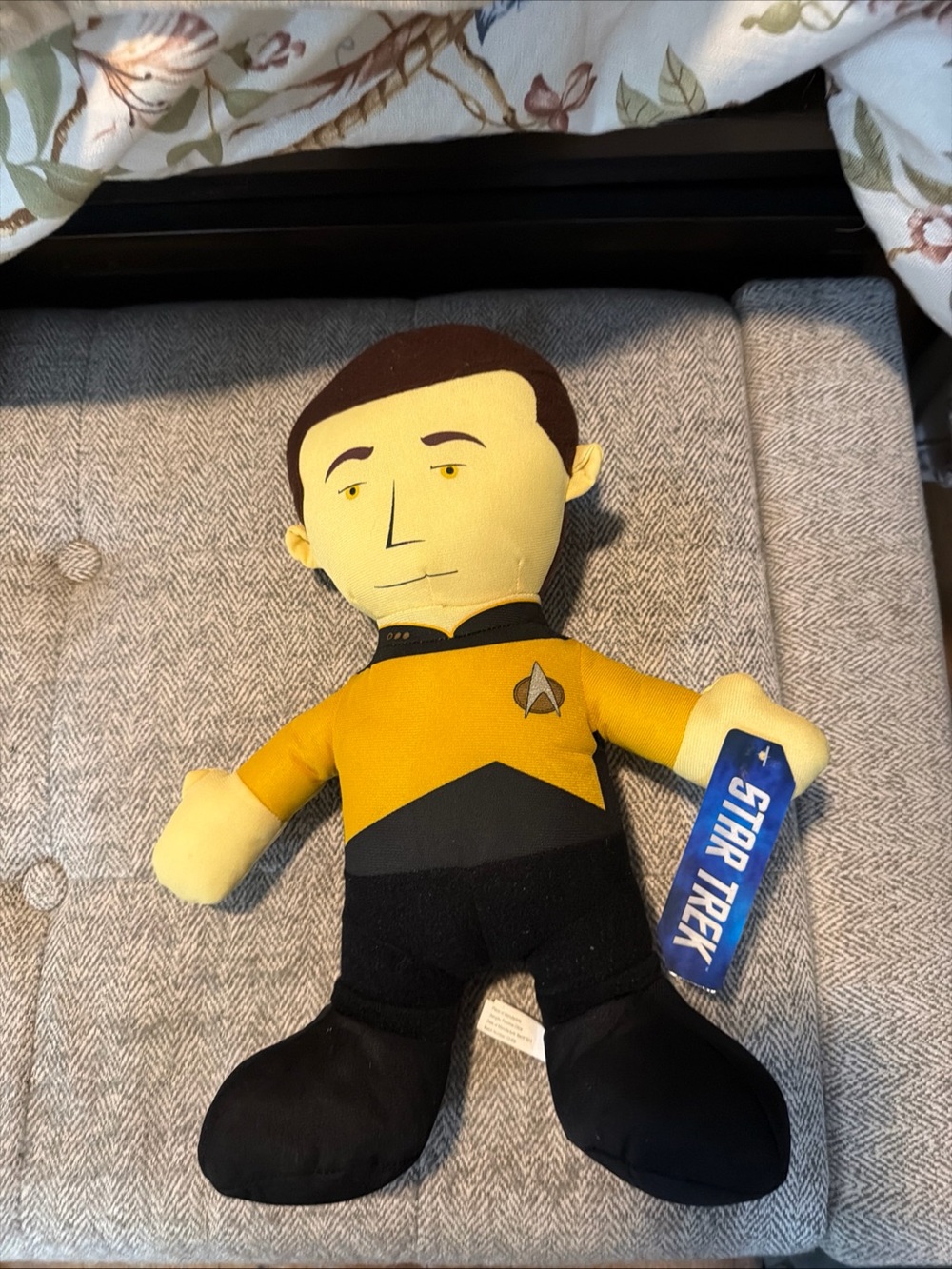 Star Trek Plush Figure in Yellow & Black Uniform